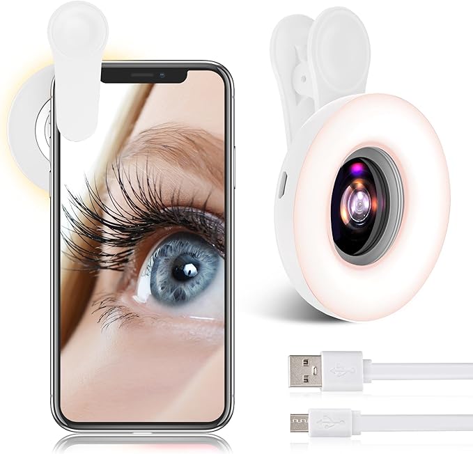 15X Macro Lens with LED Ring Light by YZOuOZY