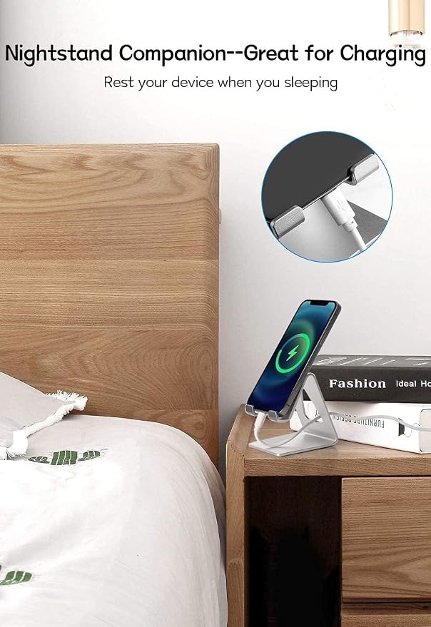 Cell Phone Stand for Desk, Desktop Phone Holder, Aluminum Mobile Phone Stand - Image 6