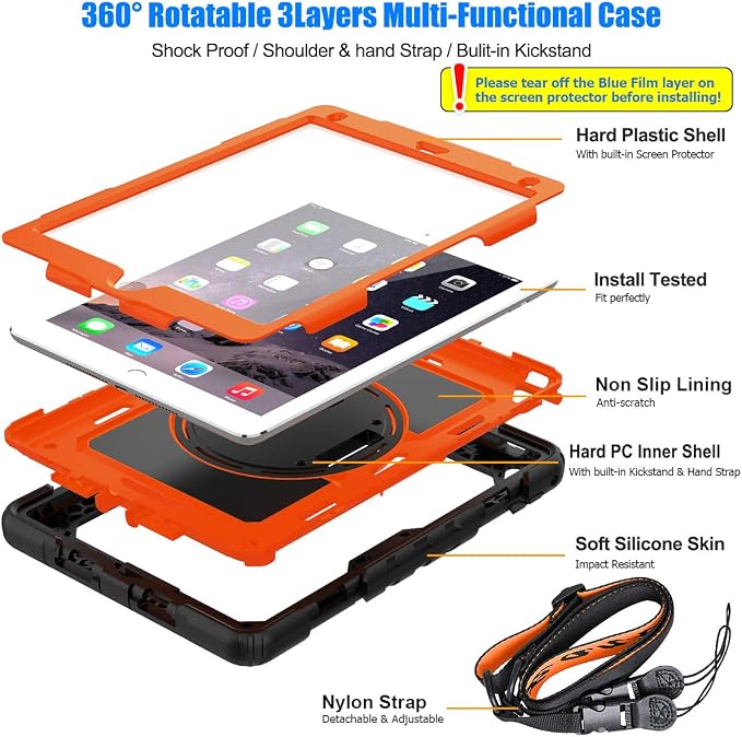 SEYMAC stock Case for iPad 6th / 5th Generation Case/Air 2 / Pro 9.7 inch - Image 5