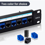 Cat6 RJ45 Keystone Coupler 25-Pack, Ethernet Coupler Female to Female, Ethernet - Image 7