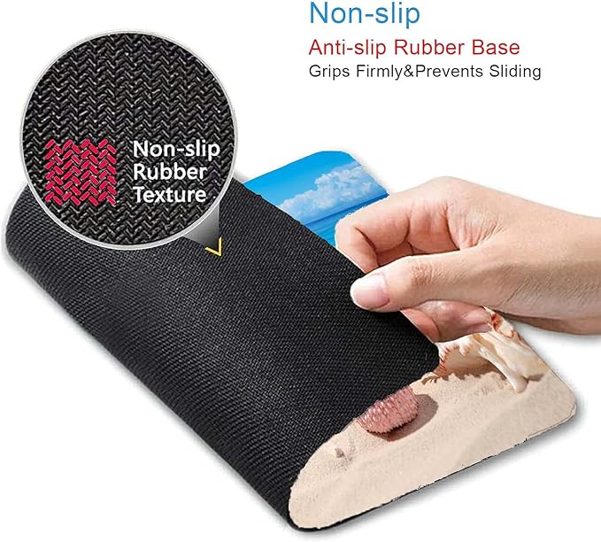 Sand Beach Mouse Pad, Cute Mouse pad, Custom Small Mouse Pads - Image 3