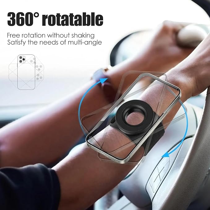 Magnetic Wrist Phone Holder for Running – 360° Rotatable and Compatible - Image 8