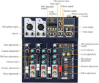 Dj Mixers 4 Channel Audio Mixer Sound Board - Image 4