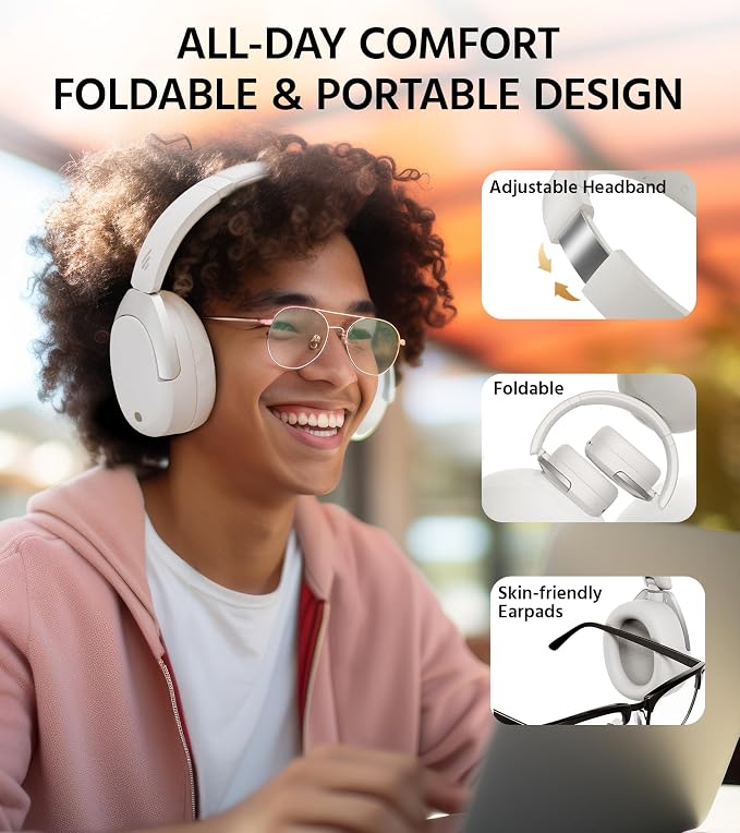 Edifier W830NB Wireless Over Ear Headphones - Image 7
