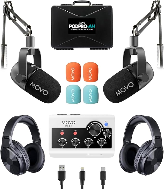 Movo Portable Podcast Equipment Bundle by Movo