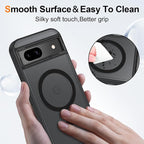 Magnetic for Google Pixel 8a Case, Shockproof Slim Translucent Matte Anti-Slip - Image 5