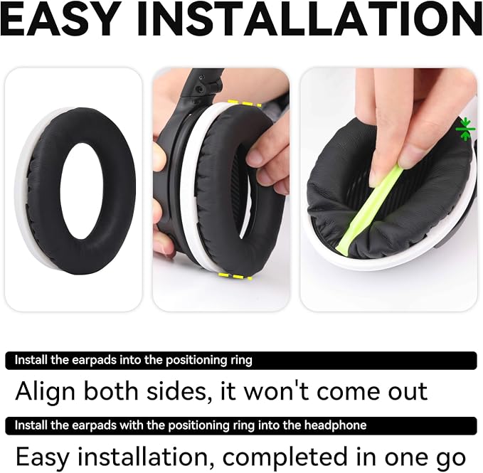 Replacement Earpads Cushions for Bose QuietComfort35&35ii Headphones - Image 3