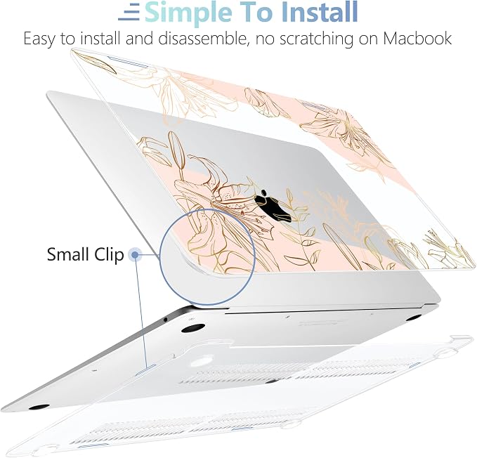 MEEgoodo Case for MacBook Pro 13 inch Case 2022 2021 2020 New A2338 M2/M1 A2251 - Image 4