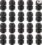 PENGLIN Cable Glands 3/8" NPT Nylon Cable Connector, Strain Relief Cord by PENGLIN