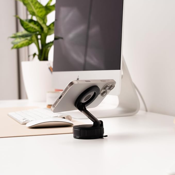 Vacuum Magnetic Phone Holder – 360-Degree Rotating Magnetic Suction Phone Mount - Image 9