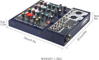Dj Mixers 4 Channel Audio Mixer Sound Board - Image 7