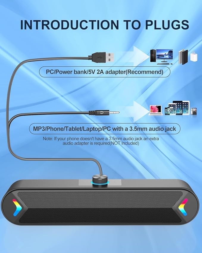 LENRUE Computer Speakers, PC Speakers - Image 4