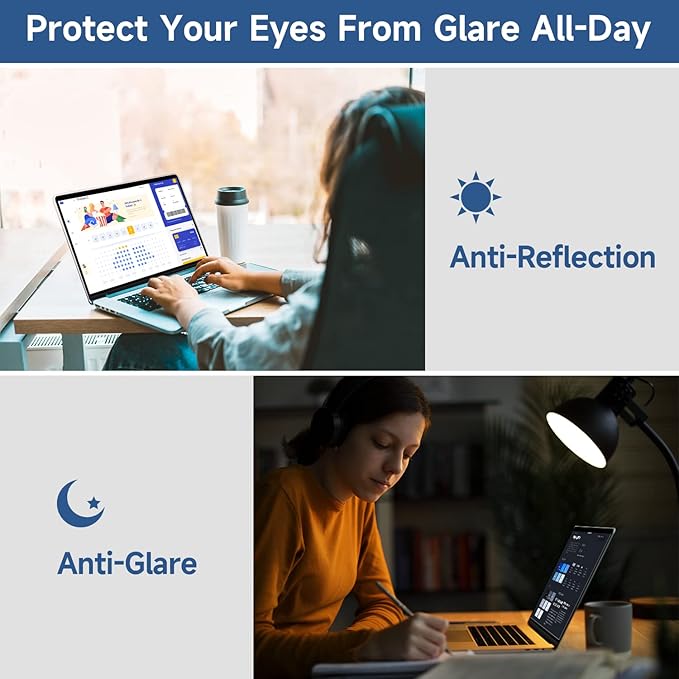 2 Pack Compatible with MacBook Pro 15 Inch Screen Protector, Eye Protection - Image 5