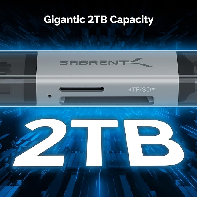 SABRENT SD Card Reader, High-Speed USB C to Micro SD Card Adapter, USB 3.0 OTG - Image 7