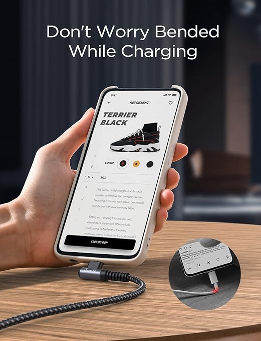 AINOPE 2 pac 1M Nylon Braided USB C Charging Cable Compatible - Image 3