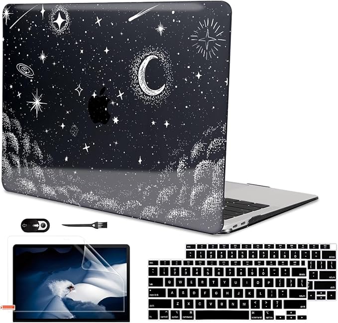 for MacBook Air 13 inch Case 2021 2020 2019 2018 Release M1 A2337 A2179 A1932 by LCMOCICO