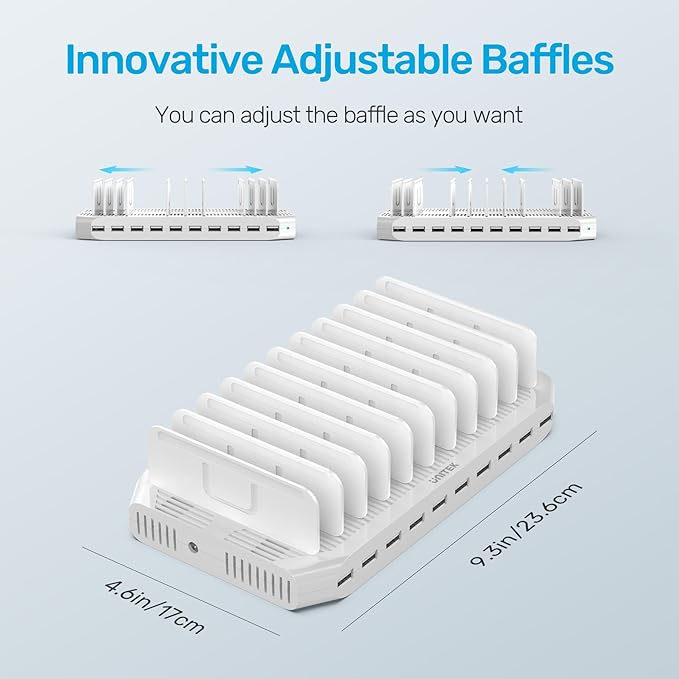 Unitek Multi Charging Station, 10-Port USB Charger - Image 6