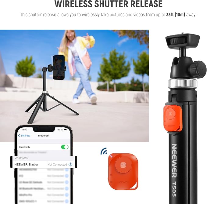 NEEWER Phone Tripod for Cell Phone & Camera - Image 8