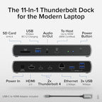 Plugable Thunderbolt 4 Dock for Dual 4K or 8K Display – 100W Charging Docking - Image 2