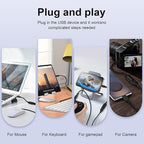 USB C to USB 3.0 Adapter, USB C Android Adapter Male to USB A Female OTG On The - Image 5