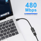BORLTER CLAMP USB C to USB 2.0 Adapter, Type-C OTG Cable USB Type C Male to USB - Image 6