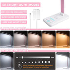 LED Desk Lamp with Wireless Charger, USB Charging Port, Desk Lighting with 10 - Image 2