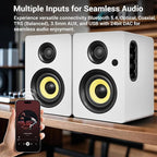 Sanyun SW206 80W Active Dual-Mode Bookshelf Speakers, 4” Studio Monitor & HiFi - Image 3
