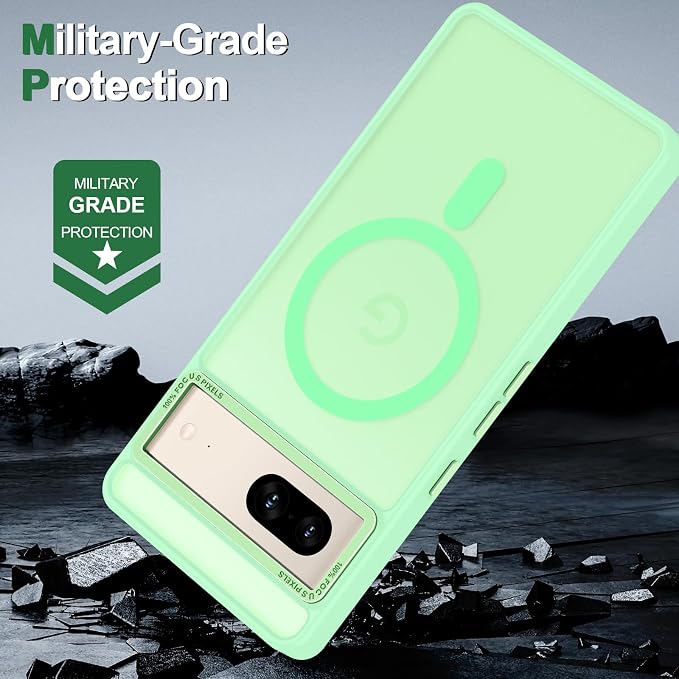 Magnetic for Google Pixel 7 Case, Shockproof Slim Translucent Matte Anti-Slip - Image 6