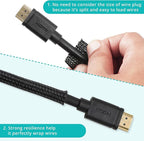ZhiYo 20ft - 1/4 inch Cable Sleeve, Cord Wrap Wire Protector Tubing - Image 4