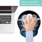 Mouse Pad with Wrist Support, Ergonomic Mouse Pad with Memory Foam Wrist Rest - Image 7