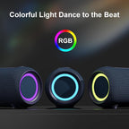 Passau Portable Bluetooth Speakers 40W Peak Loud Stereo Sound, Passive - Image 3