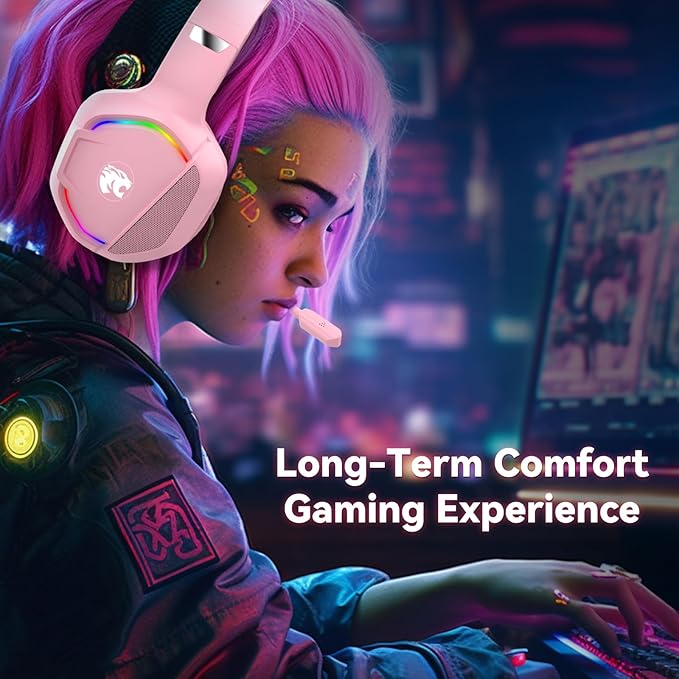 Gaming Headset with Microphone for Pc, Xbox One Series X/s, Stereo Wired Noise - Image 4