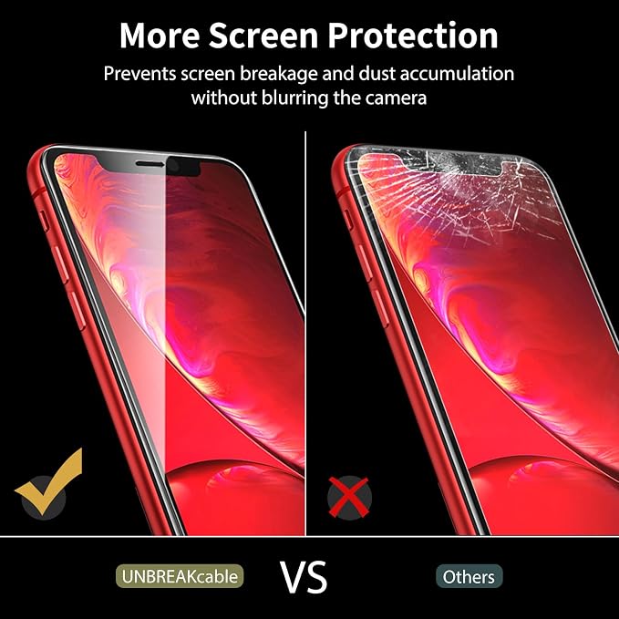 UNBREAKcable Screen Protector for iPhone XR / iPhone 11, 9H Hardness Tempered - Image 8