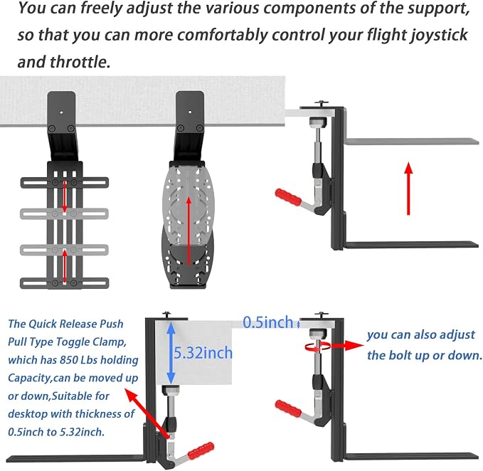 Hikig Desk Mount for Joystick and HOTAS - Image 7