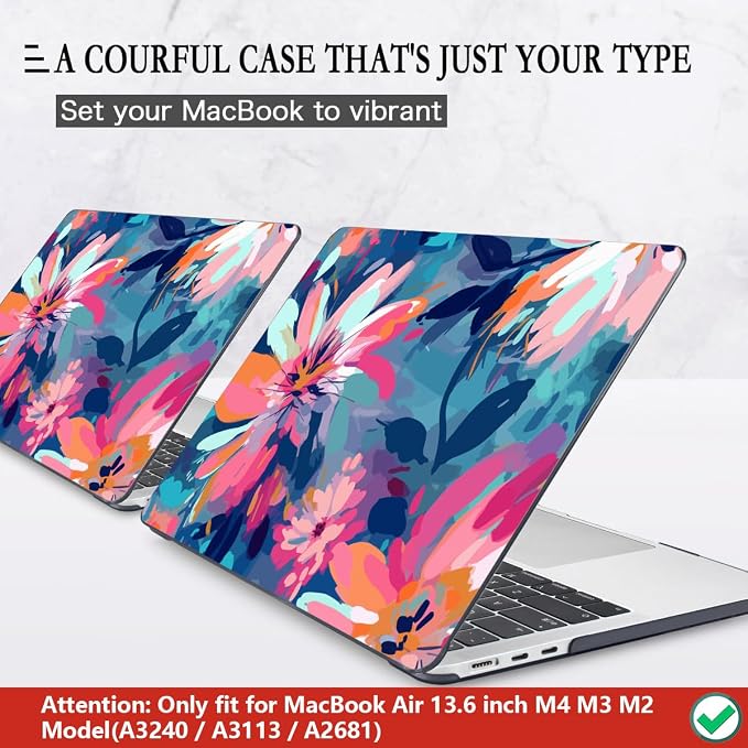 CISSOOK Compatible with MacBook Air 13.6 inch Case 2025 2024 2023 2022 Release - Image 3