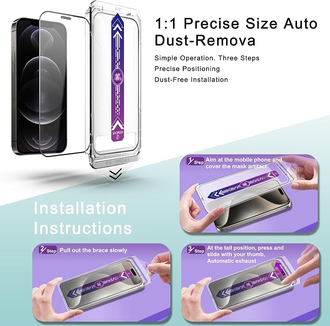 2 Pack Screen Protector Tempered Glass - Image 3