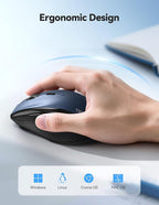 TECKNET Wireless Mouse Rechargeable, Mouse - Image 5