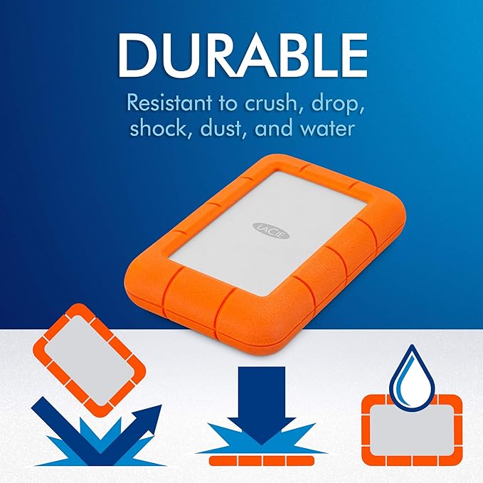 LaCie 9000633 Rugged Mini 4TB USB 3.0 Mobile Hard Drive - Image 4