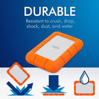 LaCie USB 3.0 1TB Rugged Mini Hard Drive - Image 4