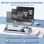 K98 Wireless Mechanical Keyboard, Tri-Mode BT5.0/2.4GHz/USB-C Hot Swappable - Image 7