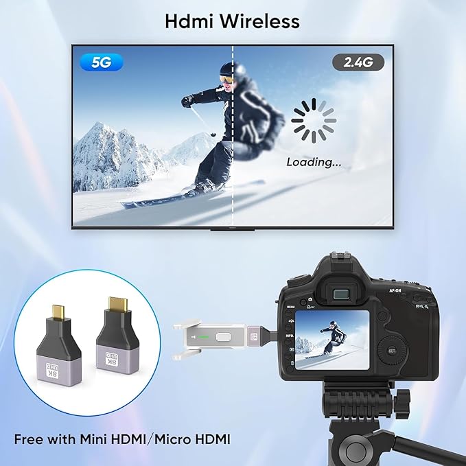 Wireless HDMI Transmitter and 4 Receivers 500FT/150M, 2.4G+5G Plug & Play - Image 5