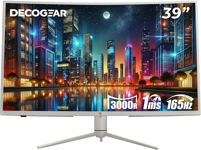 Deco Gear 39 Curved Ultrawide Gaming Monitor, 2560 x 1440, 165 Hz, 99% sRGB by DecoGear