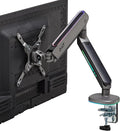 AVLT Single 27”-45” RGB Gaming Monitor Arm Desk Mount Built-in 20 Lighting by AVLT-USA