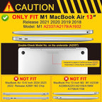 Batianda Case for M1 MacBook Air 13 Inch Model A2337 A2179 A1932 2021 2020 2019 - Image 2
