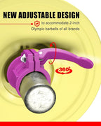 Olympic Barbell Clamps 2 inch Adjustable Barbell Clips Quick Release Pair of - Image 4