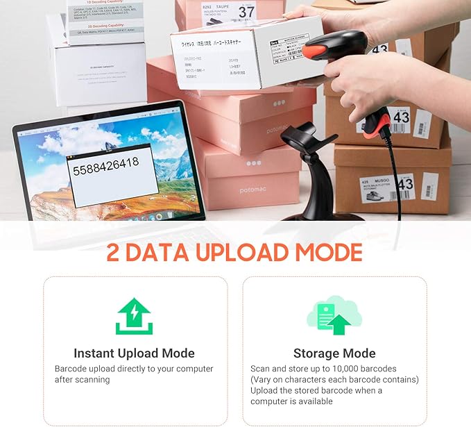 Tera Wireless 2D QR Barcode Scanner - Image 6