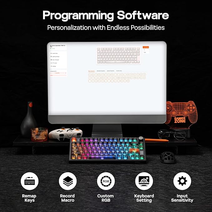 EPOMAKER TH80 V2 PRO Wireless Gaming Keyboard - Image 7