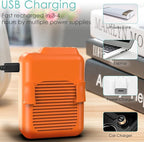 Portable Mini Waist Fan Clip on Belt, 6000mAh Rechargeable Battery Powered - Image 4