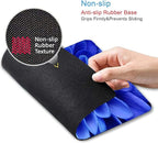 Blue Flower Mouse Pad, Cute Floral Mouse pad, Custom Small Mouse Pads - Image 3