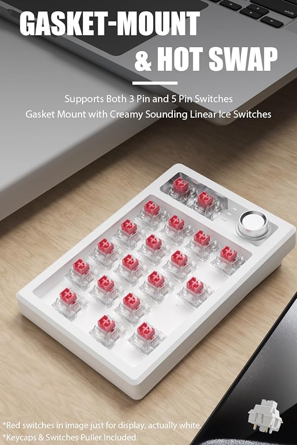 Gasket Creamy Mechanical Numpad Programmable Macro Keypad Wireless - Image 3